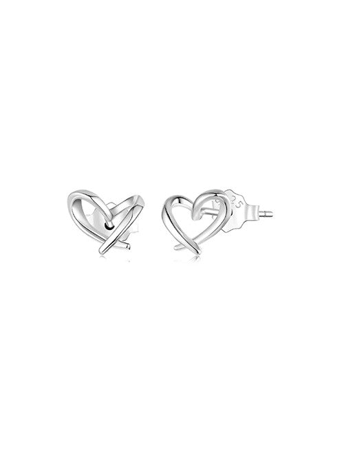 Cercei din argint Heart Whisper