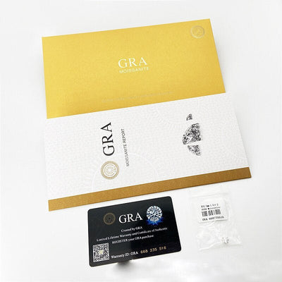 Inel reglabil din argint cu diamant Moissanite 1ct Celeste