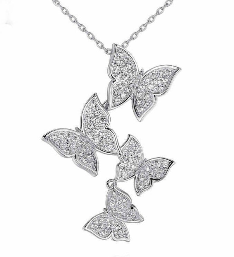 Lănțișor din argint Butterfly Angels