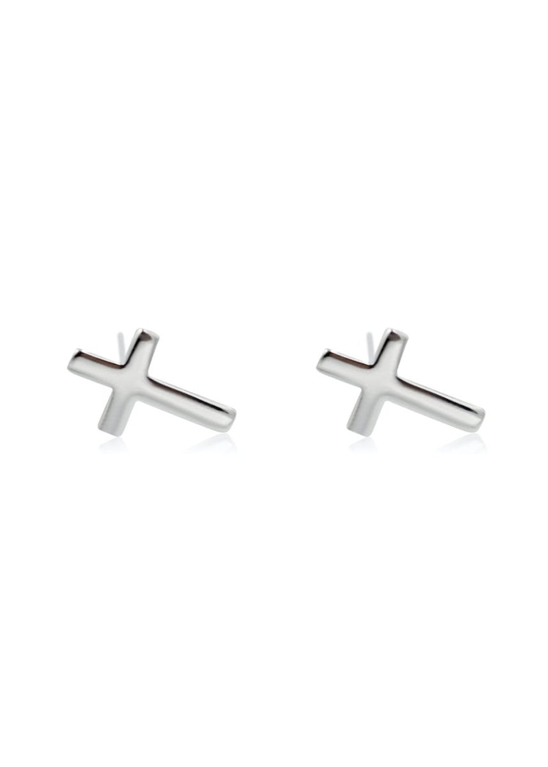 Cercei din argint Cross - Vagance Jewelry