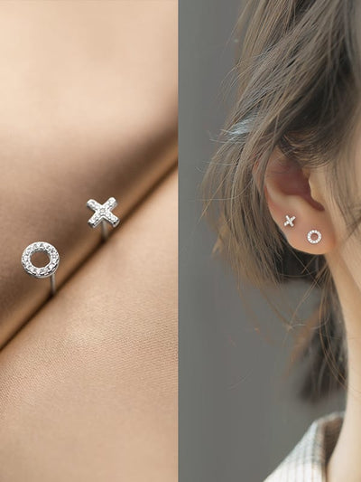 Cercei din argint Hugs and Kisses - Vagance Jewelry