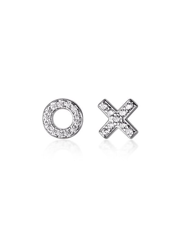 Cercei din argint Hugs and Kisses - Vagance Jewelry