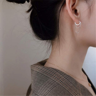 Cercei din argint Lock My Lips - Vagance Jewelry