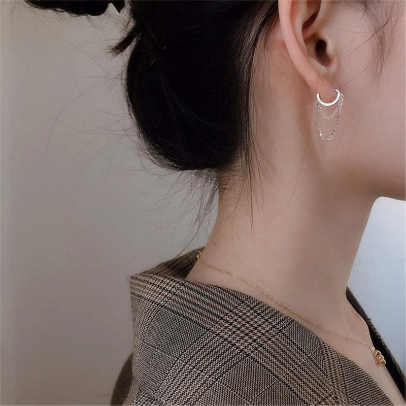 Cercei din argint Lock My Lips - Vagance Jewelry