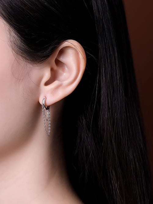Cercei din argint Lock My Lips - Vagance Jewelry
