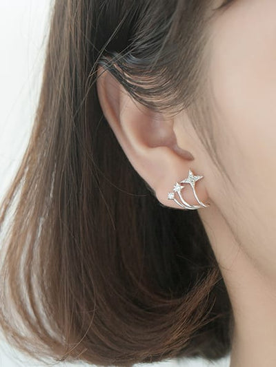Cercei din argint Star - Vagance Jewelry
