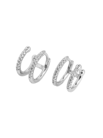 Cercei dubli, din argint, Amanda - Vagance Jewelry