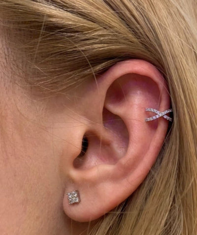Cercel clip-on din argint Ashley - Vagance Jewelry