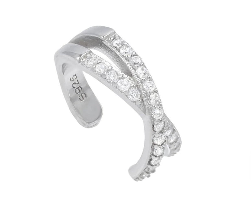 Cercel clip-on din argint Ashley - Vagance Jewelry