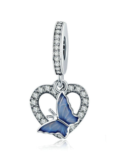 Charm din argint Blue Butterfly - Vagance Jewelry