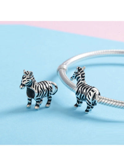 Charm din argint Handsome Zebra - Vagance Jewelry