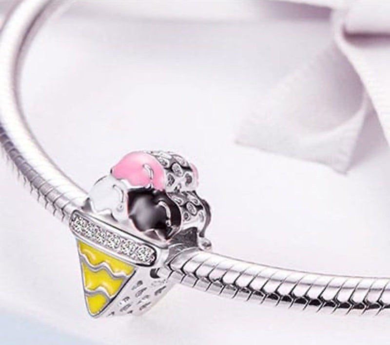 Charm din argint Ice Cream - Vagance Jewelry
