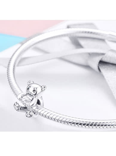 Charm din argint Kind Bear - Vagance Jewelry