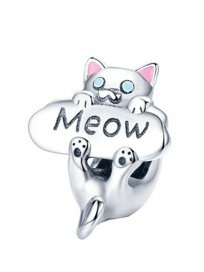 Charm din argint Meow - Vagance Jewelry