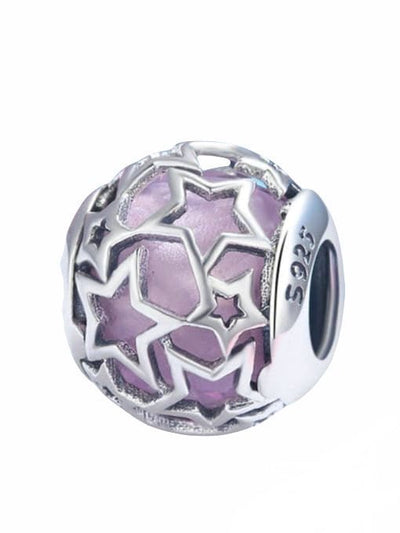 Charm din argint Pink Stars - Vagance Jewelry