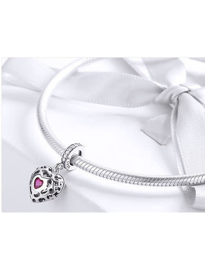 Charm din argint Red Heart - Vagance Jewelry