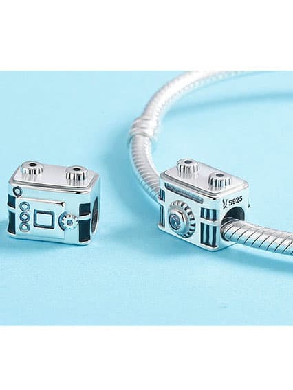 Charm din argint Retro Camera - Vagance Jewelry