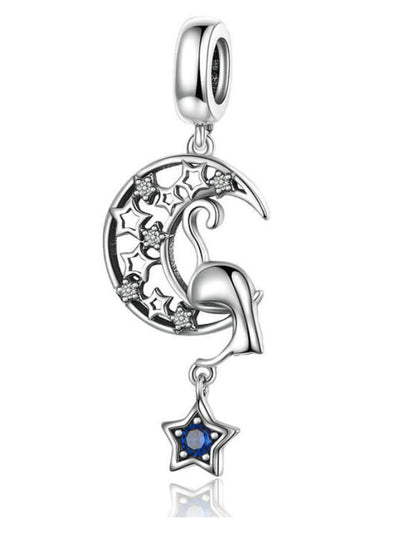 Charm din argint Stars and Moon - Vagance Jewelry
