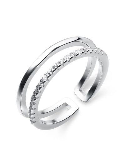 Inel reglabil argint Fashionably chic - Vagance Jewelry