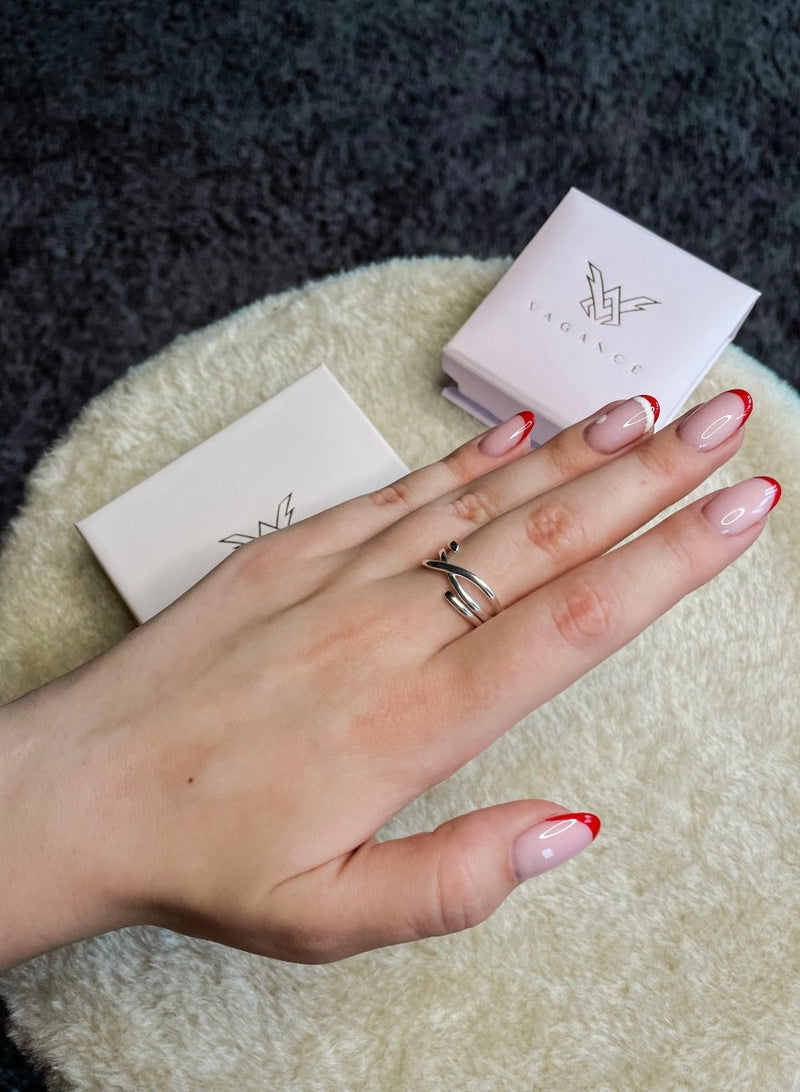 Inel reglabil din argint Amari - Vagance Jewelry