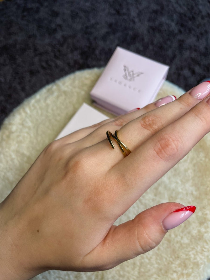 Inel reglabil din argint Demi - Vagance Jewelry