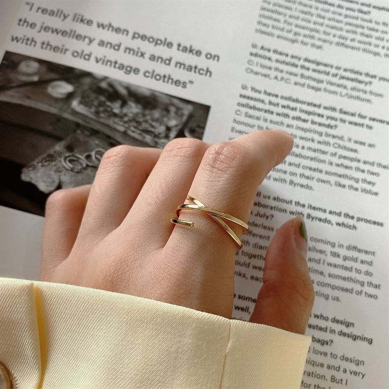 Inel reglabil din argint Demi - Vagance Jewelry