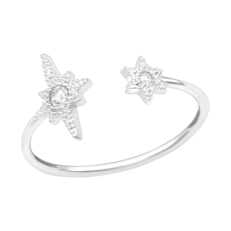 Inel reglabil din argint Iris - Vagance Jewelry