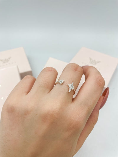 Inel reglabil din argint Iris - Vagance Jewelry