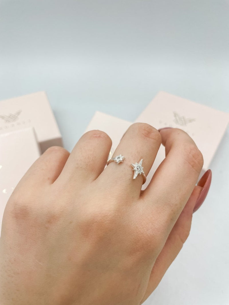 Inel reglabil din argint Iris - Vagance Jewelry