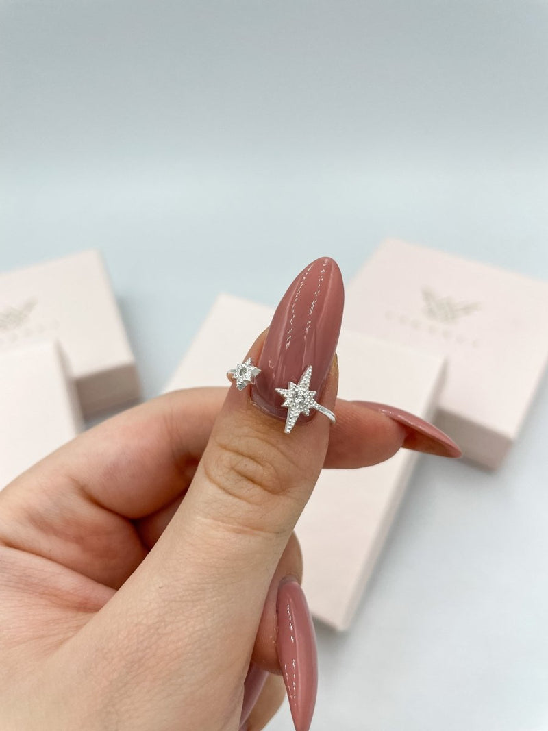 Inel reglabil din argint Iris - Vagance Jewelry