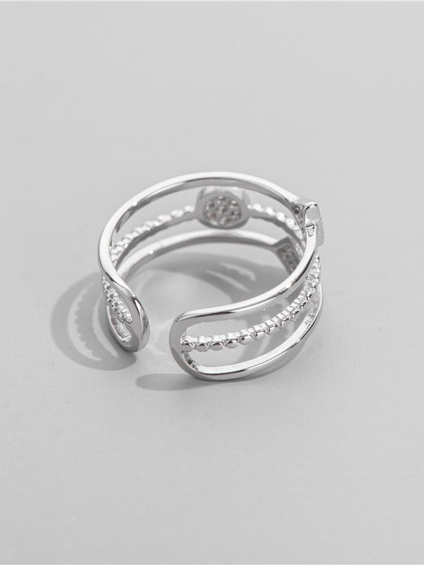 Inel reglabil din argint List - Vagance Jewelry