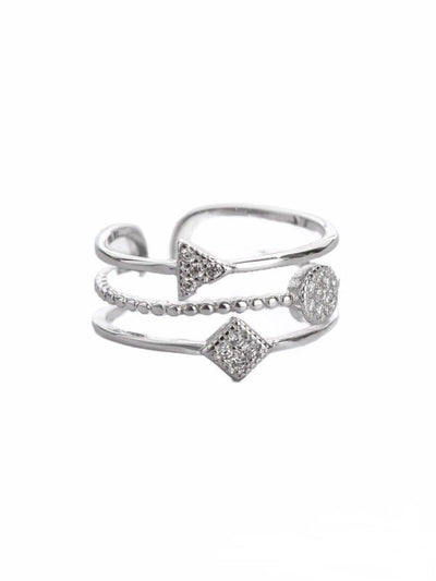 Inel reglabil din argint List - Vagance Jewelry