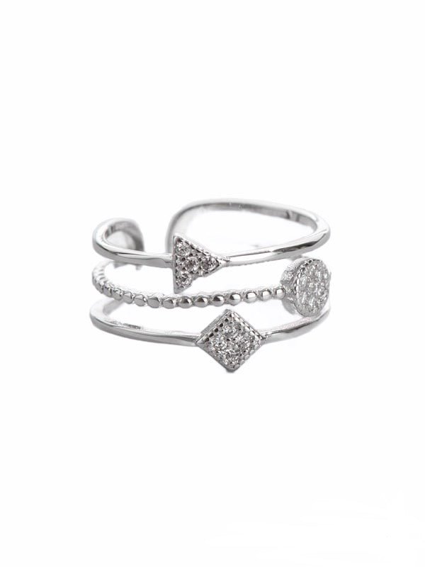 Inel reglabil din argint List - Vagance Jewelry
