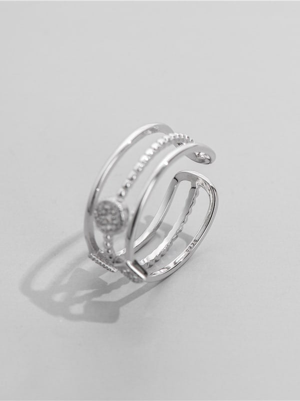 Inel reglabil din argint List - Vagance Jewelry
