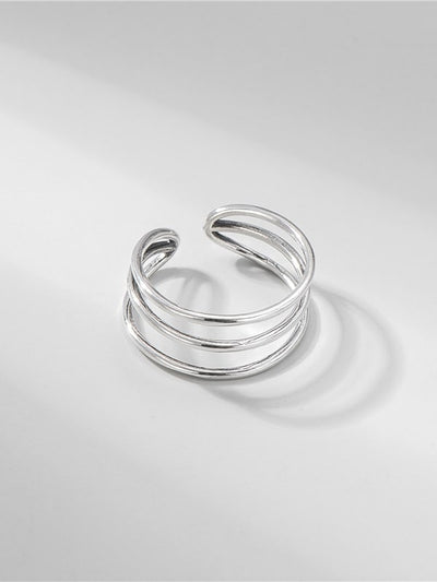 Inel reglabil din argint Mirror - Vagance Jewelry