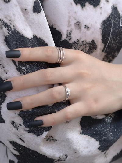 Inel reglabil din argint Mirror - Vagance Jewelry