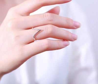 Inel reglabil din argint Modern - Vagance Jewelry