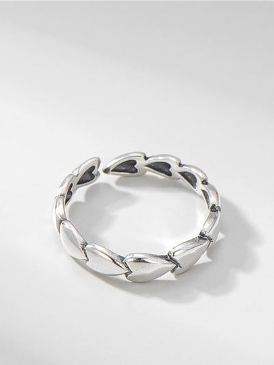 Inel reglabil din argint Peace - Vagance Jewelry