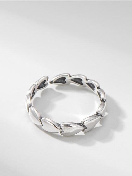 Inel reglabil din argint Peace - Vagance Jewelry