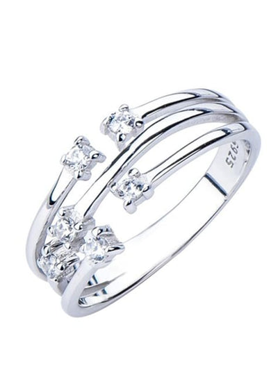 Inel reglabil din argint Ringstone - Vagance Jewelry