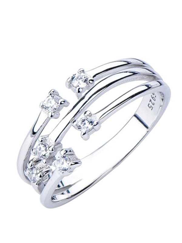 Inel reglabil din argint Ringstone - Vagance Jewelry