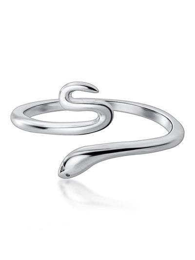Inel reglabil din argint Snake - Vagance Jewelry