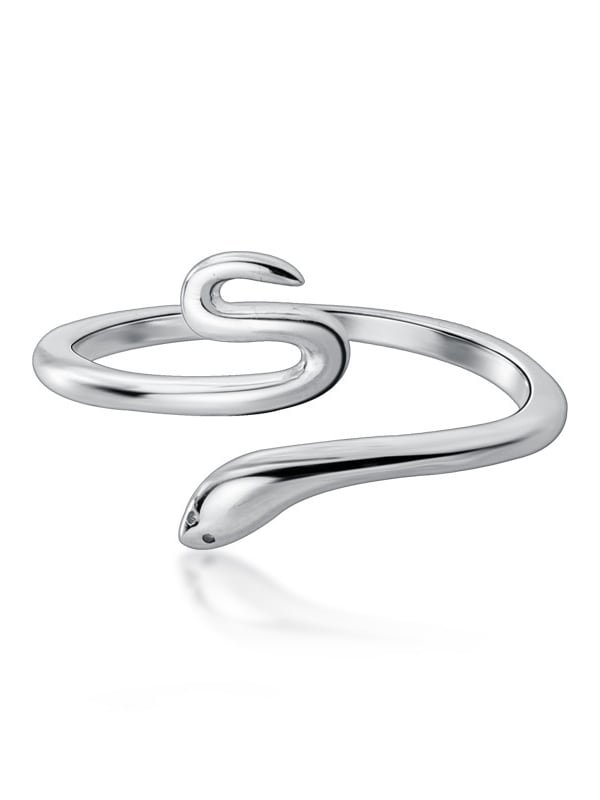 Inel reglabil din argint Snake - Vagance Jewelry
