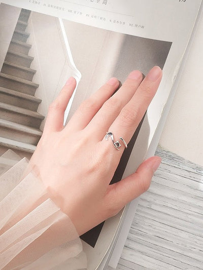 Inel reglabil din argint Sweet Cat - Vagance Jewelry