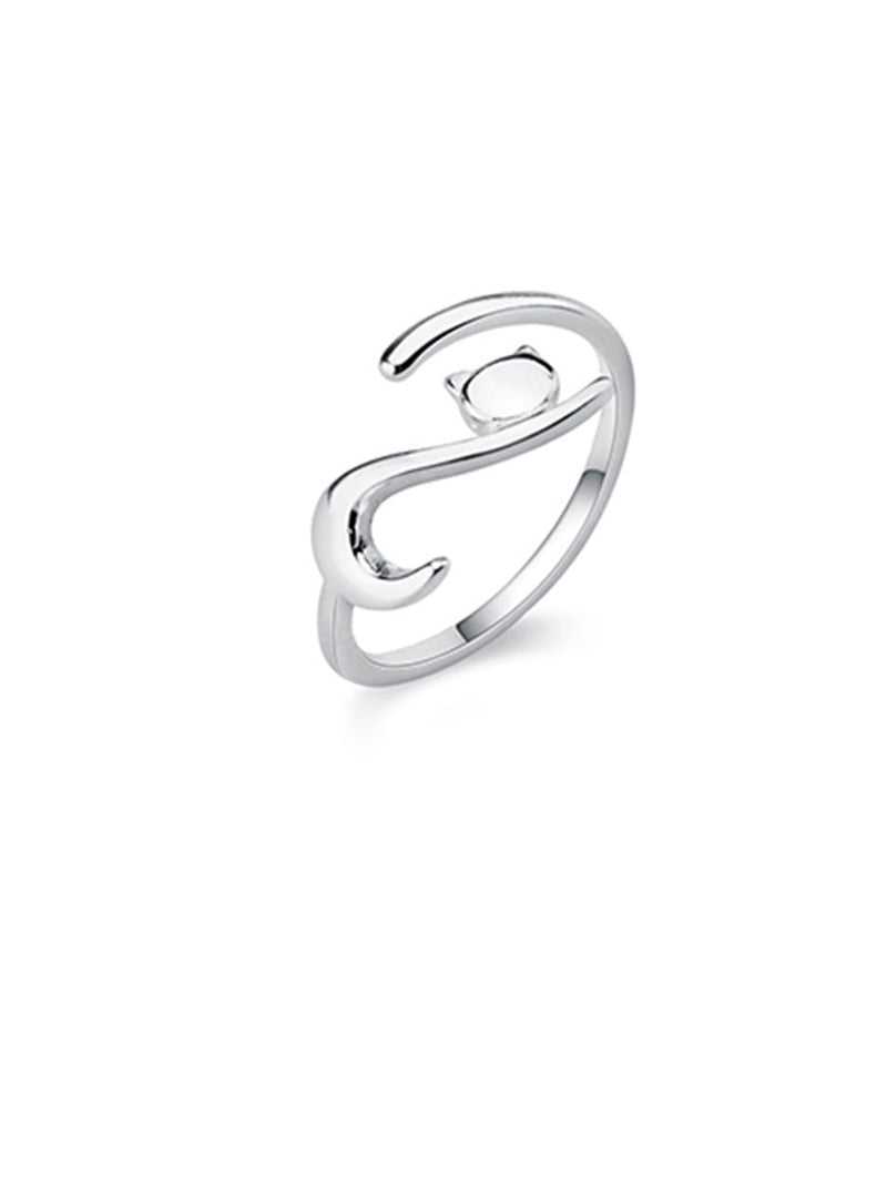 Inel reglabil din argint Sweet Cat - Vagance Jewelry