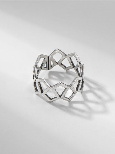 Inel reglabil din argint Tree - Vagance Jewelry