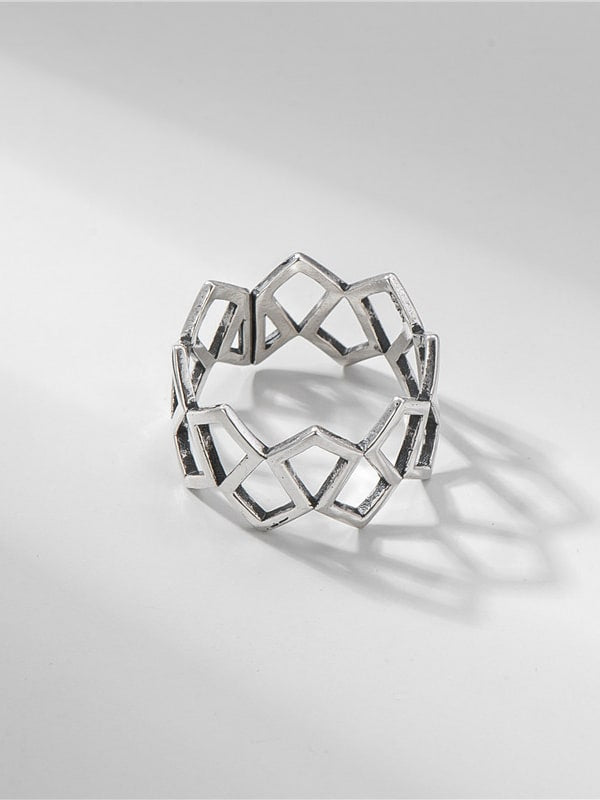 Inel reglabil din argint Tree - Vagance Jewelry