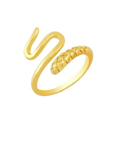 Inel reglabil Gold Snake - Vagance Jewelry