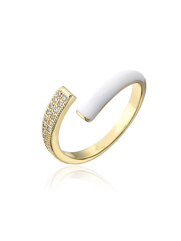 Inel reglabil Golden White - Vagance România