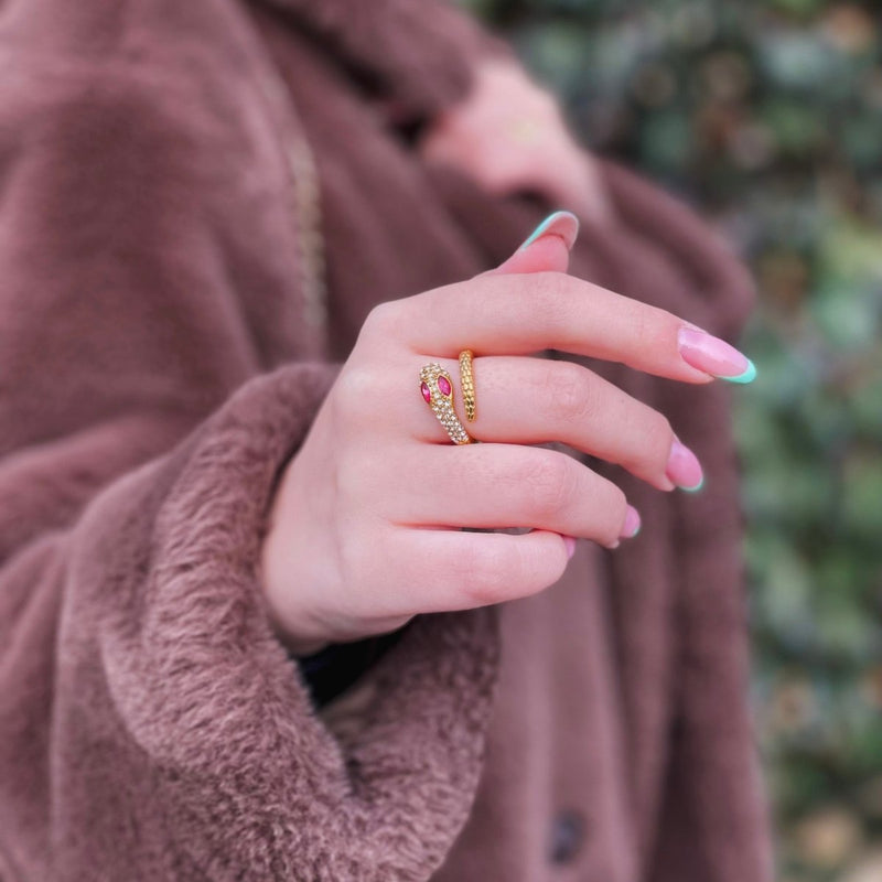 Inel reglabil Lucky Snake - Vagance Jewelry